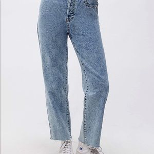 High waisted Jeans barely worn, size 24 from pacsun.